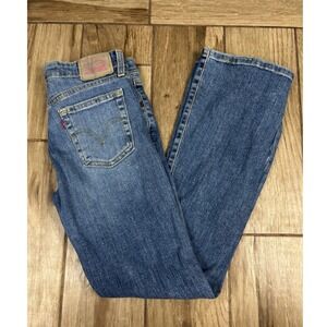 Levi's 519 Low Flare Stretch Jeans Womens 3 Short Y2K Low Rise Denim Vintage